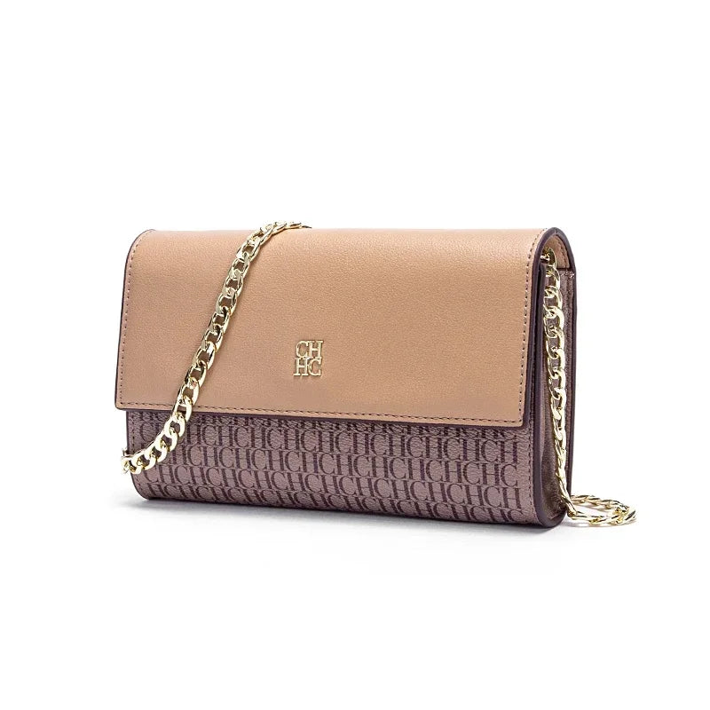 CH Fashion Women's Shoulder Bag with Letter Printing Design 2026 Festival Essential Versatile Women's Chain Bag