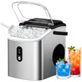 Ice Maker Countertop with Carry Handle, 26.5lbs/Day, 9 Bullet Cubes in 6 Mins, Auto-Cleaning, for Home Kitchen Camping RV