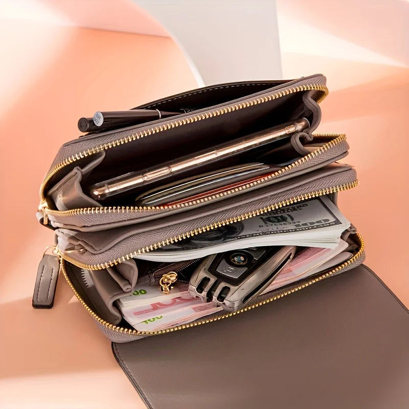 Fashionable women's wallets, shoulder bags, crossbody bags, medium to long hand-held bags, and coin purse  bags for women