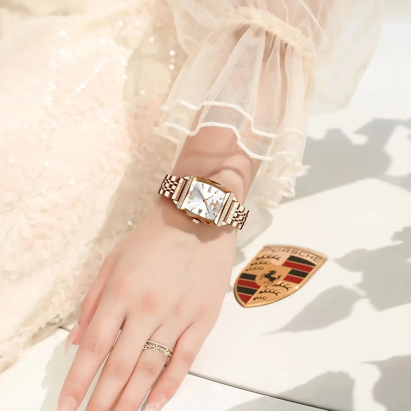 POEDAGAR Luxury Woman Wristwatch High Quality Waterproof Date Quartz Ladies Watch Stainless Steel Fashion Women's Watches Reloj