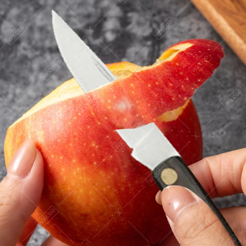 Stainless Steel Folding Fruit Knife Fruit Slicing Pocket Knives Non-slip Handle Household Kitchenl Knife Kitchen Accessories