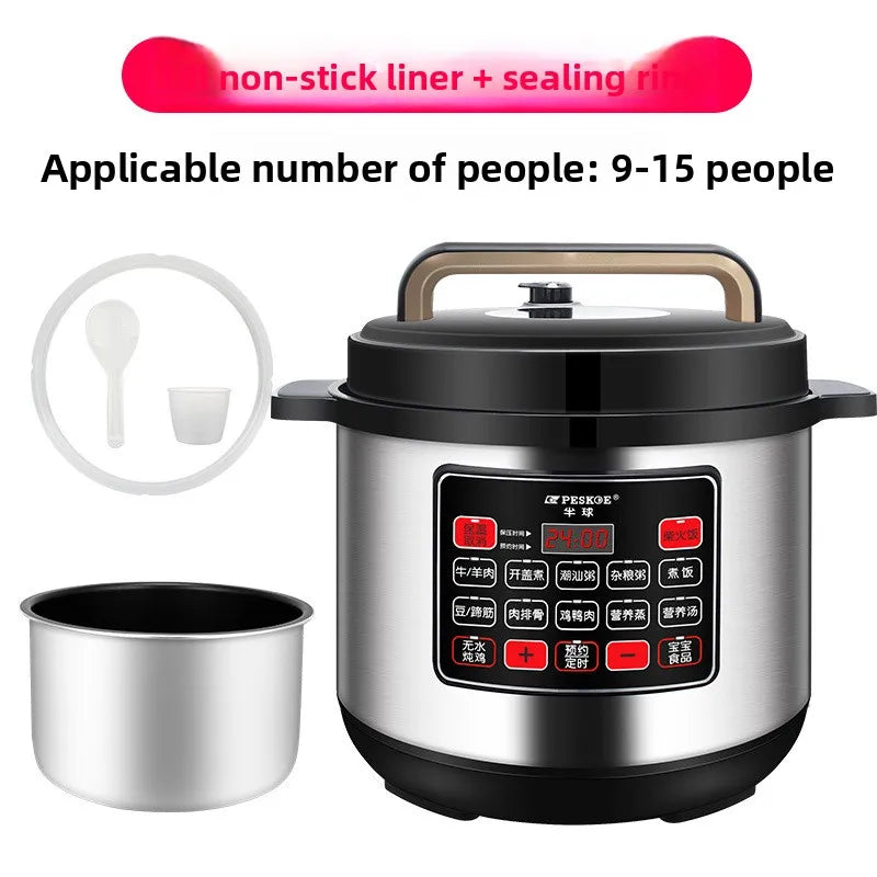 Commercial Electric Pressure Cooker 8L 65L Large Capacity Rice Cooker Restaurant Hotel Cafeteria Catering Stainless Steel