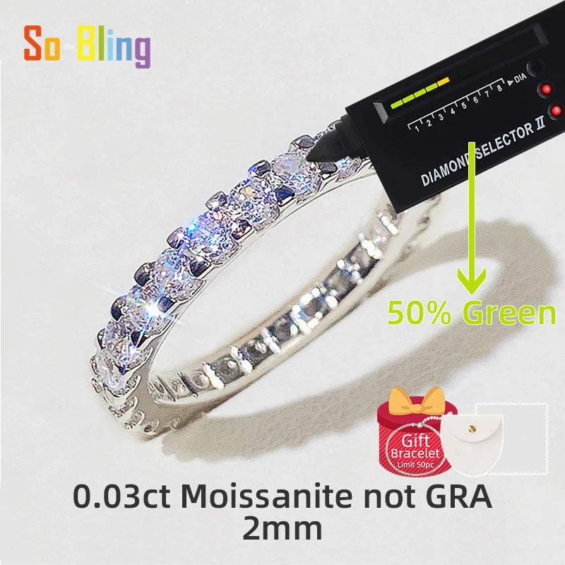 So-Bling S925 Sterling Silver Rings For Women Elegant Fine Cubic Zirconia Ring Bridal Wedding Engagement Women Trendy Jewelry