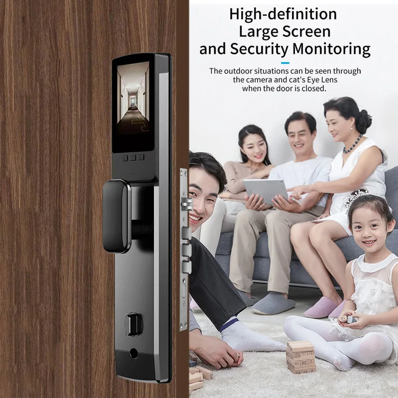 Wishome Biometric Recognition Smart Door Lock Remote Control Fingerprint Password IC Card APP Wifi Lock Unlock