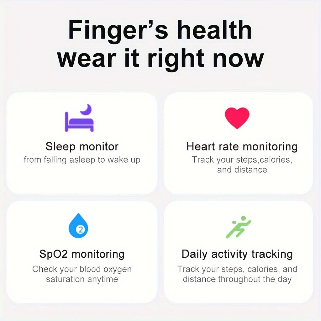 Smart Ring Wireless Function Step Counting Sports Mode Stainless Steel Material Novelty Ring Fashion Men's and Women's Ring