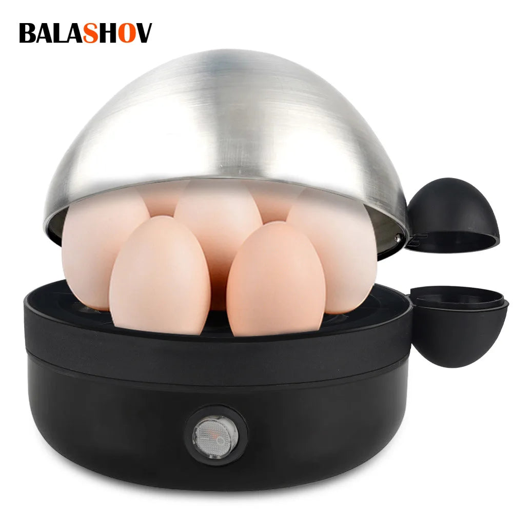 360W Electric Egg Boiler 7 Eggs Steamer Multifunctional Cooker with Auto Shut Off for Omelet Soft Medium and Hard Boiled Eggs EU 66