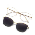 JMISUS Cat Eye Prescription Glasses Woman High-Quality Metal Clip on Polarized Sunglasses Blue Light Filter Optical Eyewear