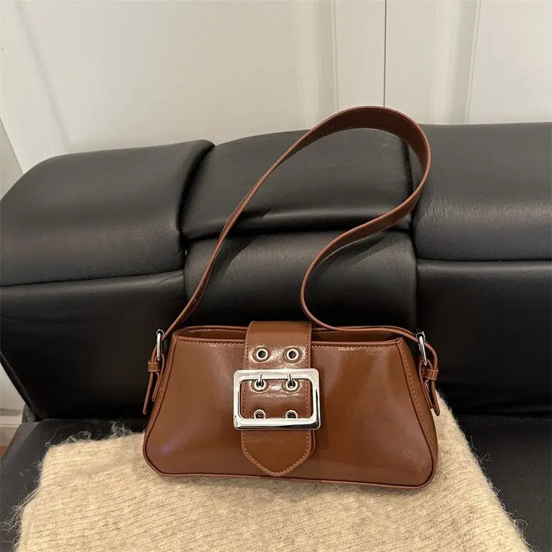 Versatile Crossbody Bag Retro Underarm Bag for Commuting And Work High-End Feel Handbag New 2025 Style Casual Hobo Bag