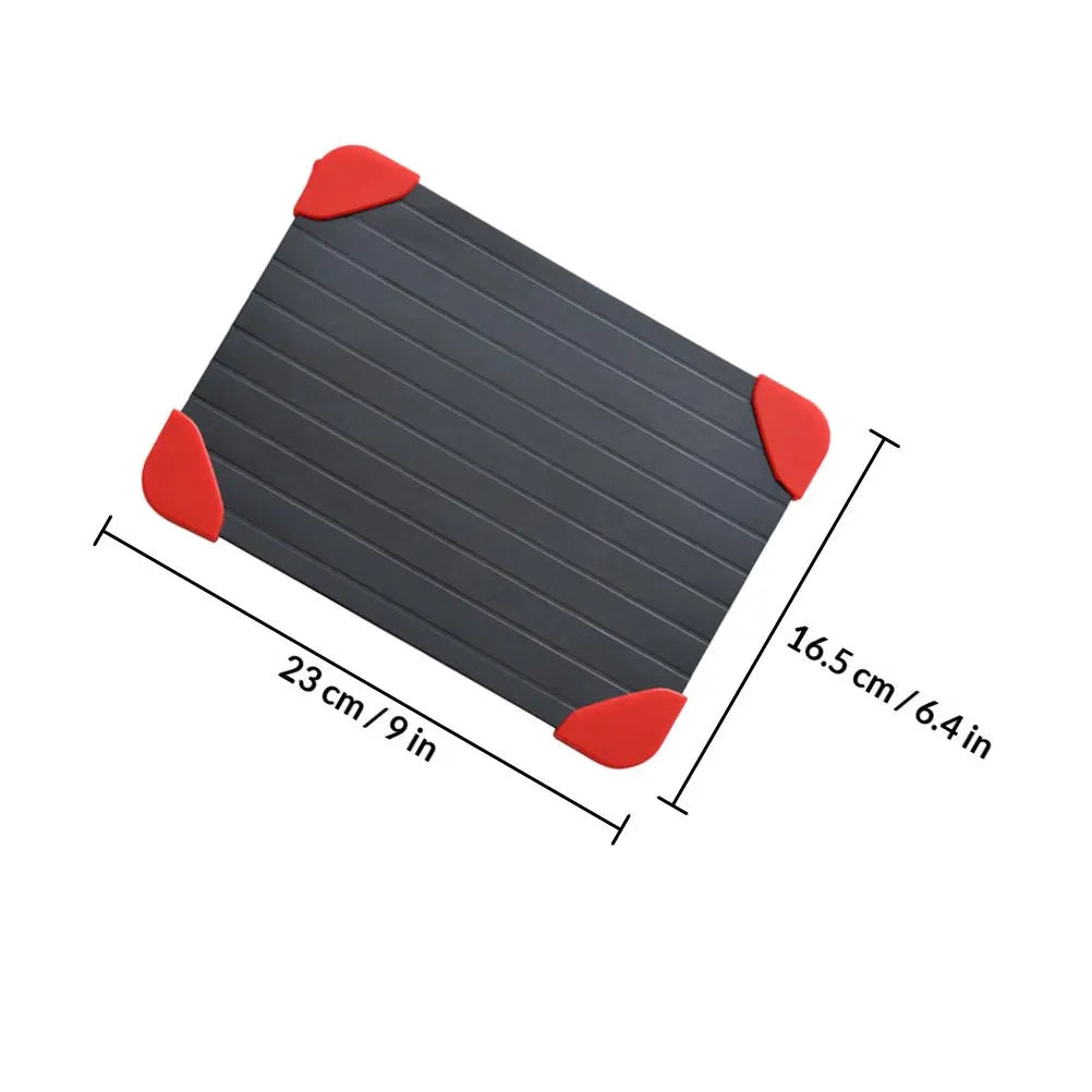 1Pcs Heavy Duty Square Defrosting Tray Thick Aluminum Defrost Plate for Quick Thawing Food Home Kitchen Supply Thawing