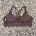 Women Cross Straps Sports Bra Gym Workout Crop Top Yoga Vest High Impact Fitness Bralette Push Up Running Tight Padded Underwear