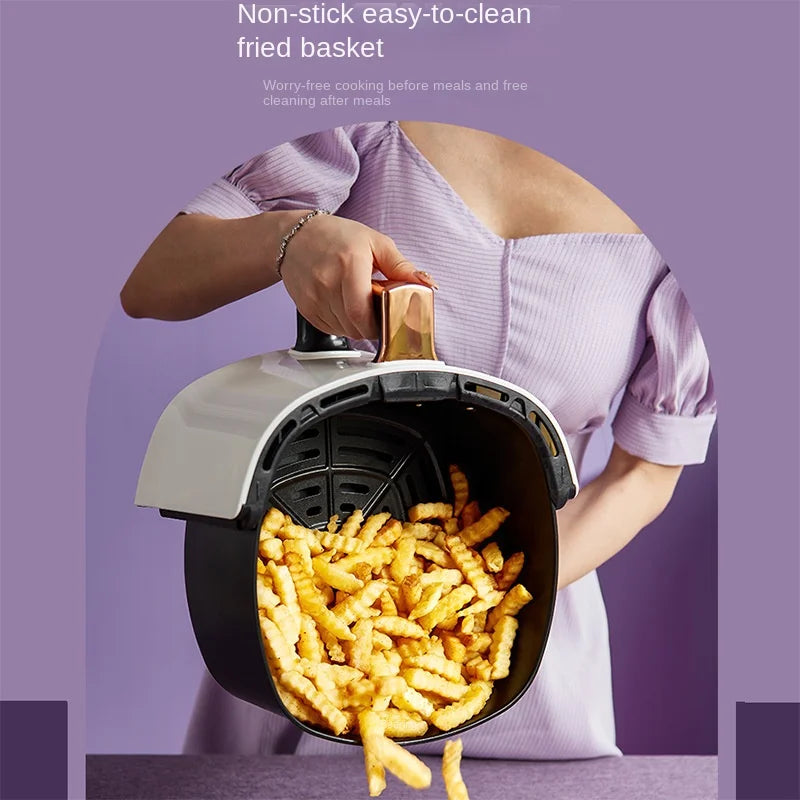 8L multifunctional large capacity air fryer without oil smoke, French fries machine, cooking, mechanical and electrical fryer