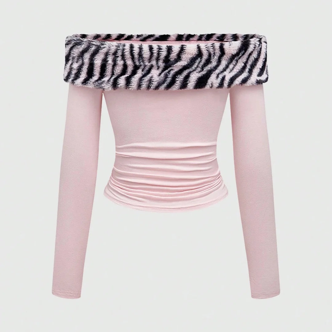 2026 Womens Y2K Sexy Leopard Print Glitter Midriff Top Lettered Detail Slim Fit Trendy Fashion Crop Top