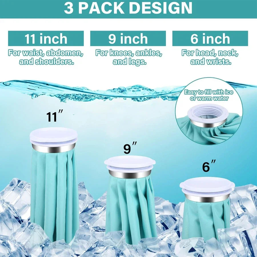 Reusable Ice Bags Medical Cold Pack Hot Water Bag for Injuries Pain Relief Health Care Therapy Ice Pack for Knee Head Leg