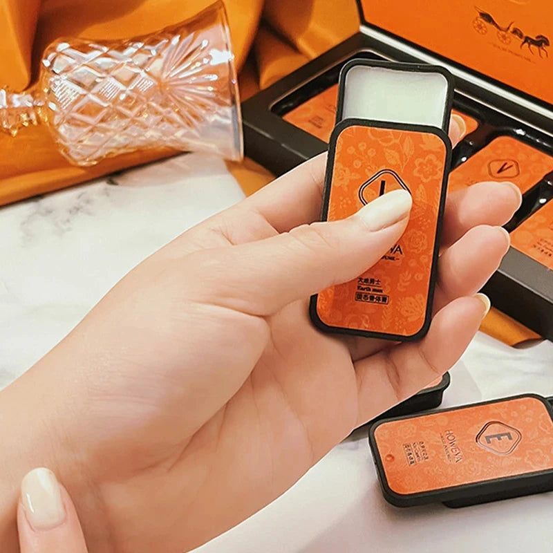 Solid Perfume Set 4pcs Floral Fruity Long Lasting Portable Light Fragrance Gift Daily