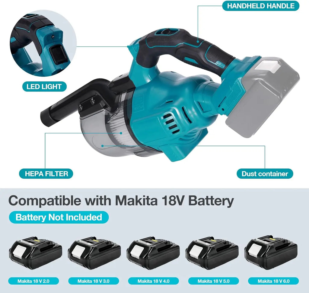 Portable Multi-function Cordless Electric Vacuum Cleaner Dust Carpet Clean Machine For Makita 18v Battery