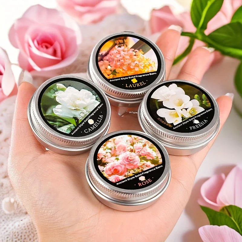 Solid Perfume 12g Long-lasting Fragrance Ladies Luxurious Solid Perfume Portable Perfume Mud,Valentine's Day Gifts Ancient Style