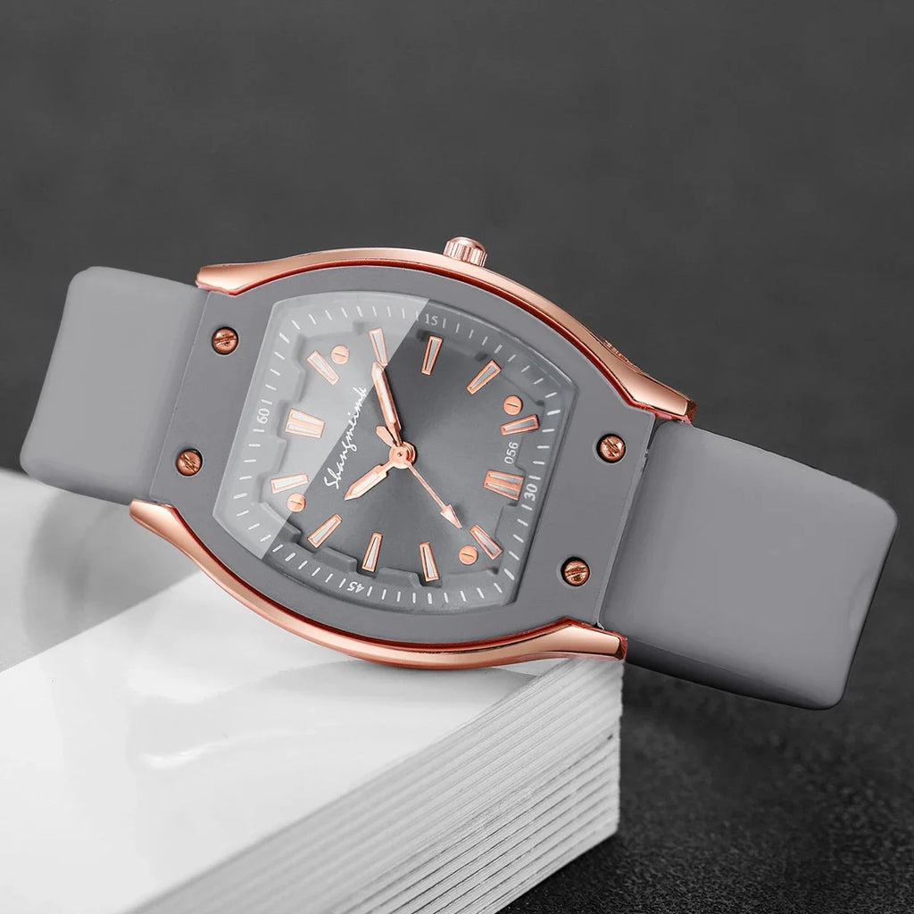 Fashion Women Watches Casual Silicone Strap Ladies Quartz Wristwatch Reloj Mujer Girls Clock Gift(Without Box)