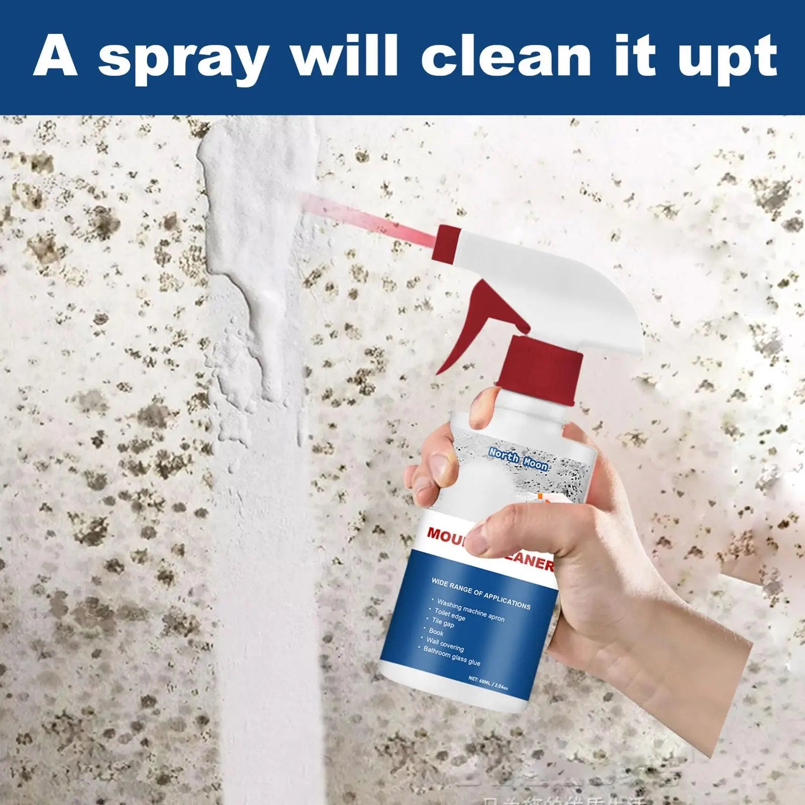 Foam Cleaner Ceramic Wall Mildew Remover Home Cleaning Agent Bathroom Ceiling Foam Anti-fungal Spray Tile Sink Mildew Remover