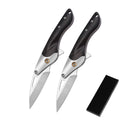 Black Walnut Handle Fruit Knife With High Hardness And Sharp Edge Made Of 7CR17 Stainless Steel Compact Folding Small Knife
