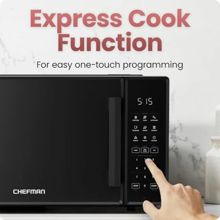Countertop Microwave Oven 1.1 Cu. Ft., 1000 Watts with 10 Power Levels, 6 Cooking Presets with One-Touch Express Cook, Eco Mode