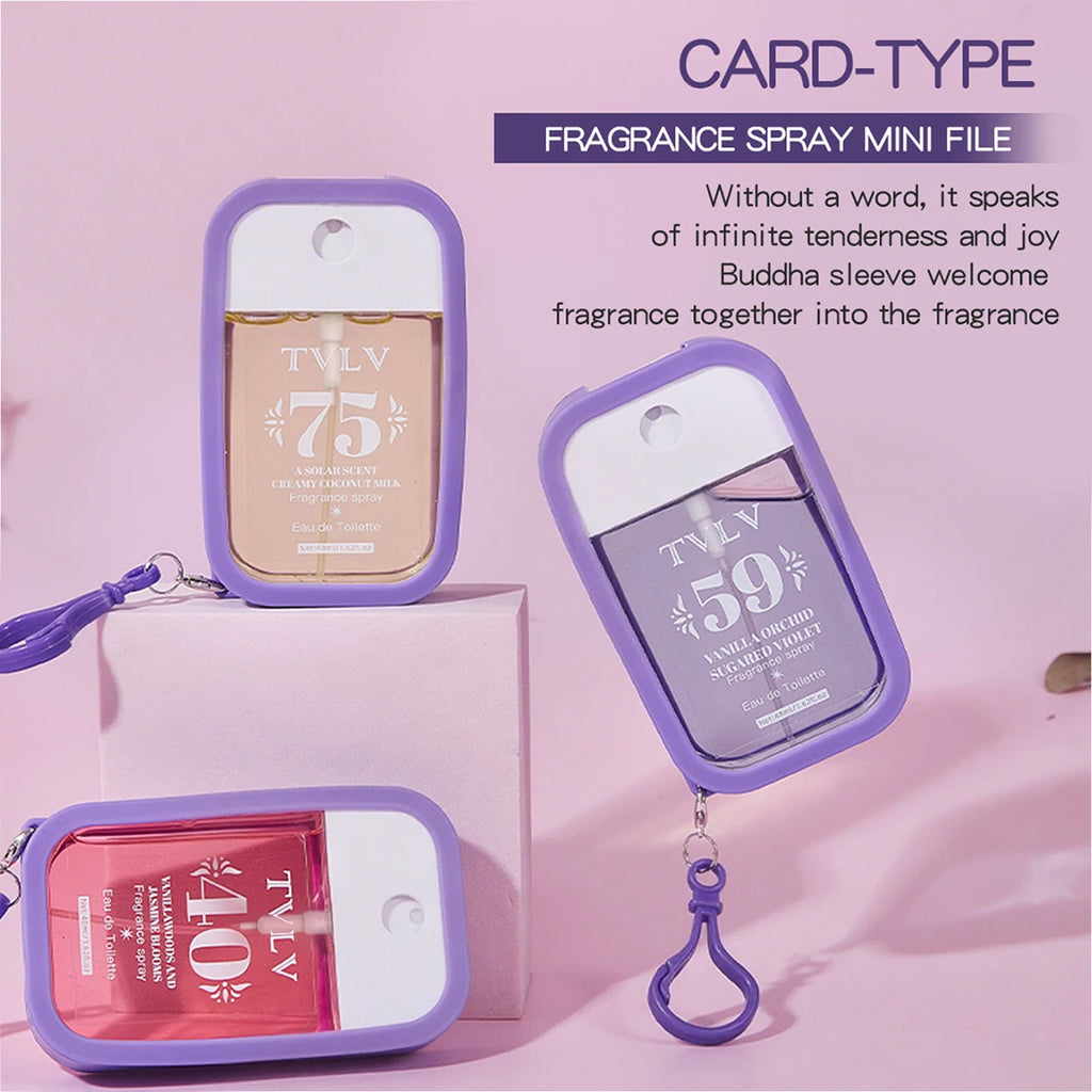 Flower fragrance spray, fresh and elegant flower fragrance, lasting fragrance, small and portable spray type perfume