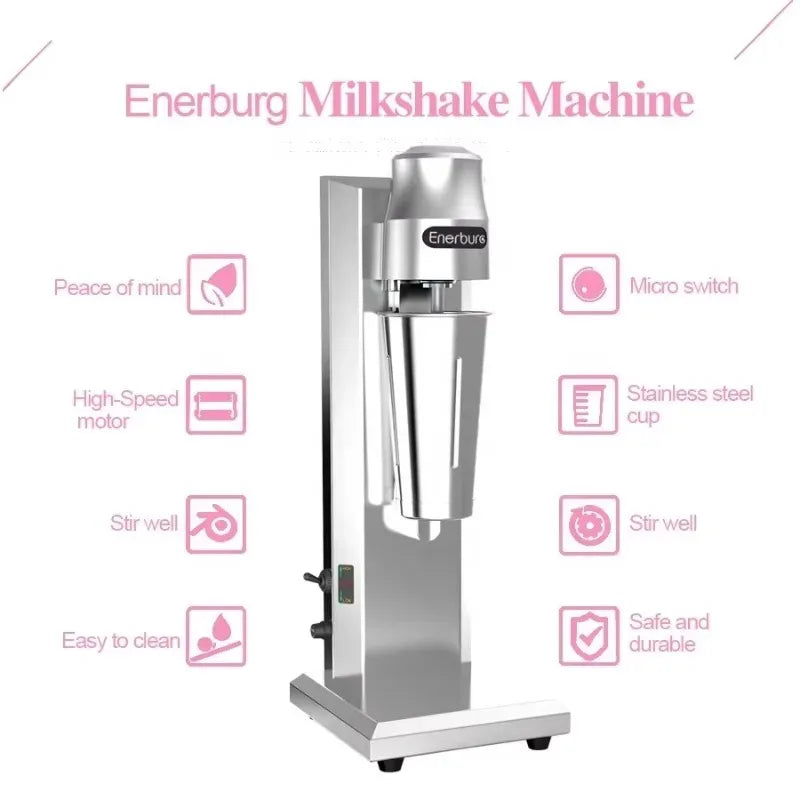 Electric Milkshake Maker 110V/220V – Single-head Double-head Fully Automatic Multi-function Milkshake and Foam Blender Portable