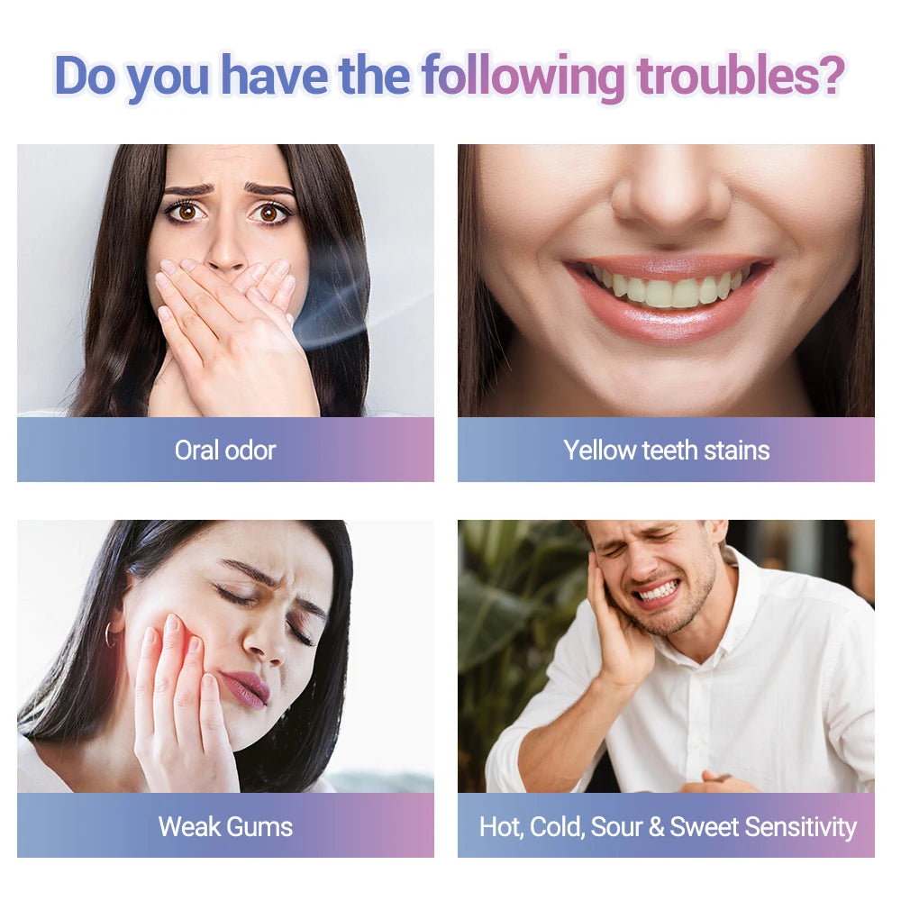 Teeth Whitening Toothpaste Effectively Removes Tea, Coffee, and Wine Stains Fresh Breath Toothpaste for Sensitive Teeth 3 Pack