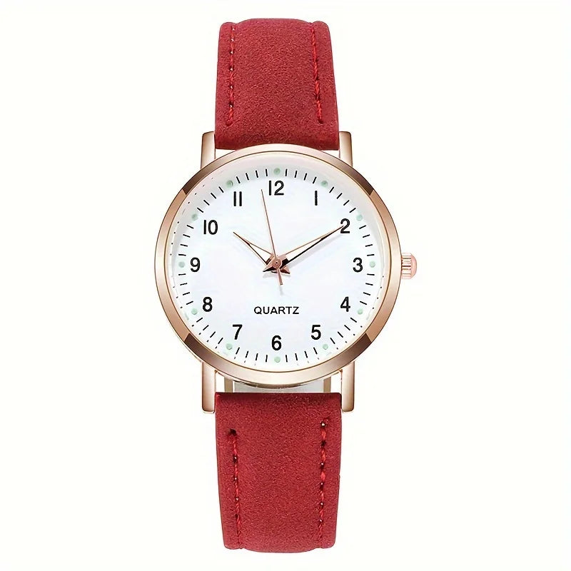 1/pcs and 2/pcs simple, fashionable, cute and compact women's luminous quartz watches