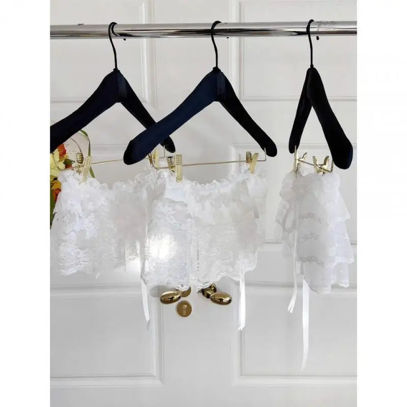 2026 Korean Ins Unique Lace Layered Gauze Skirts Lace Trim A-Line Short Cloth Mini Waist Skirts Harajuku Girl's White Skirts Y2K