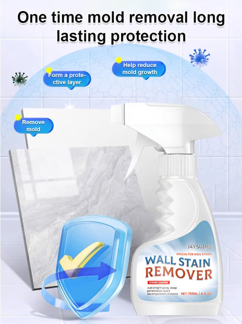 Powerful Mold Cleaner Remover Household Bathroom Water Sta Stain Removal Cleaning Spray Wall Stain Cleaner for Shower Tile Grout