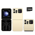 SERVO A50 PRO Flip Mobile Phone Dual SIM Standby Speed Dial Call Recording MP4 Player FM Radio 2G GSM Foldable Button Cellphones