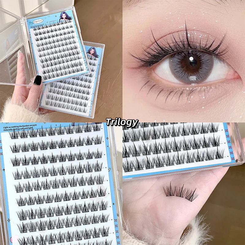 Gege bear glue-free false eyelashes, creating solar system eyelashes, long, thick and distinct false eyelashes