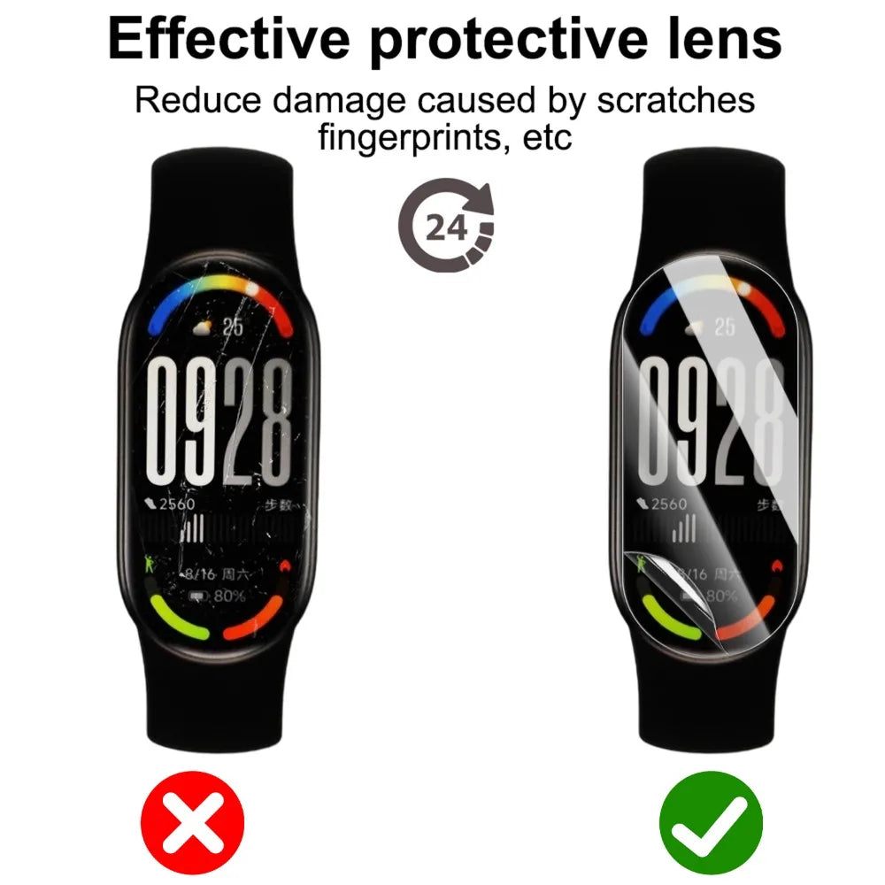 3-15pcs Hydrogel Film for Xiaomi Band 10 Screen Protector Full Cover Protective Film Curved Protection for Mi Band 10 Not Glass