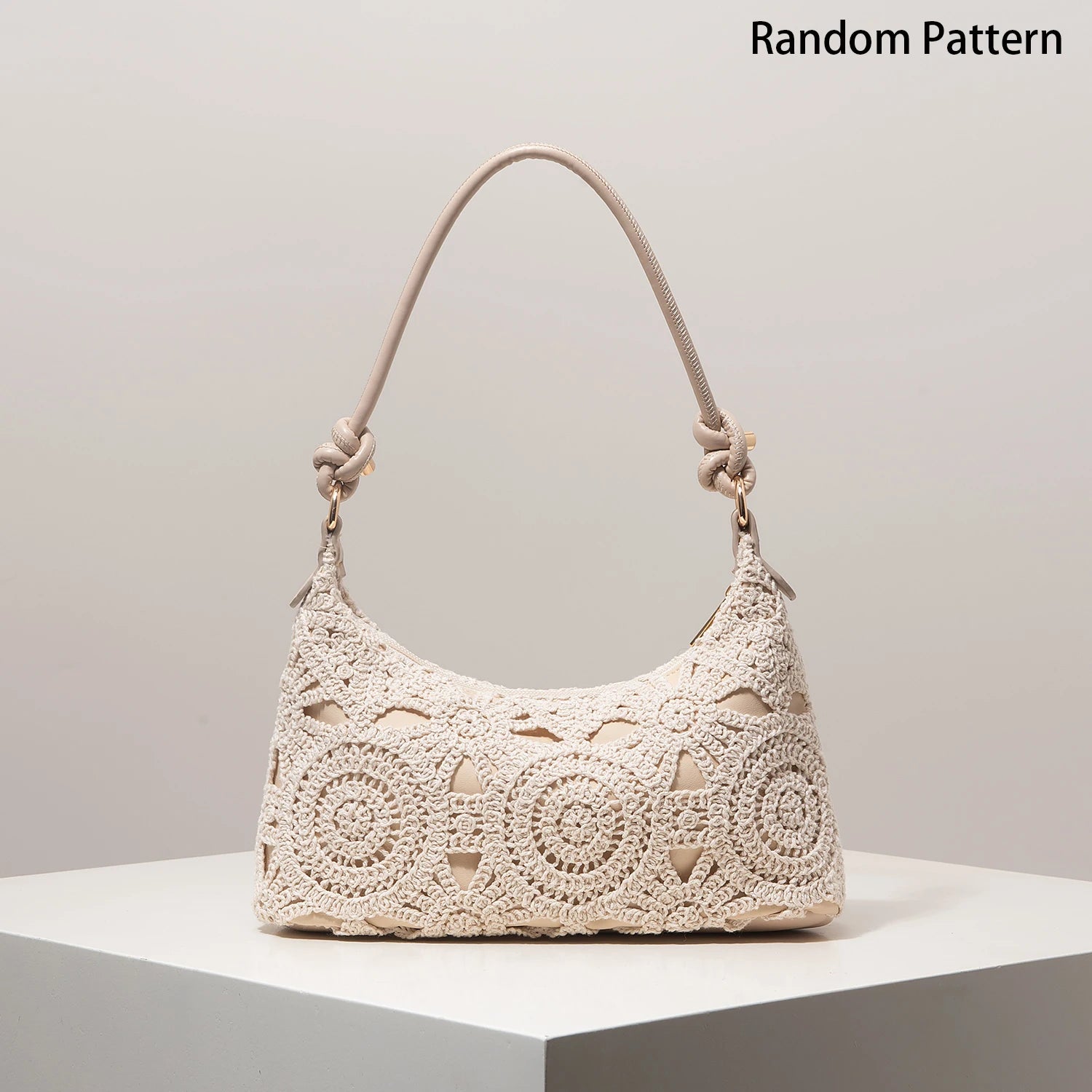 Shoulder Bag,Floral Pop,Boho,Summer Beach Bag,Travel Essential,Cruise Essential,Vacation Outfits Women,Elegante,Random Pattern