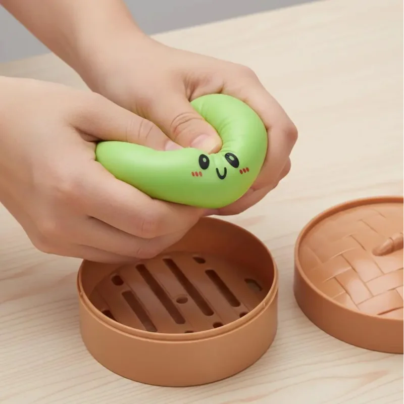Simulation Colorful Dumpling Squishy Pressure Ball Slow Rebound Soft Pinch Stress Relief Squeeze Toys Gifts for Kids ＆ Adults