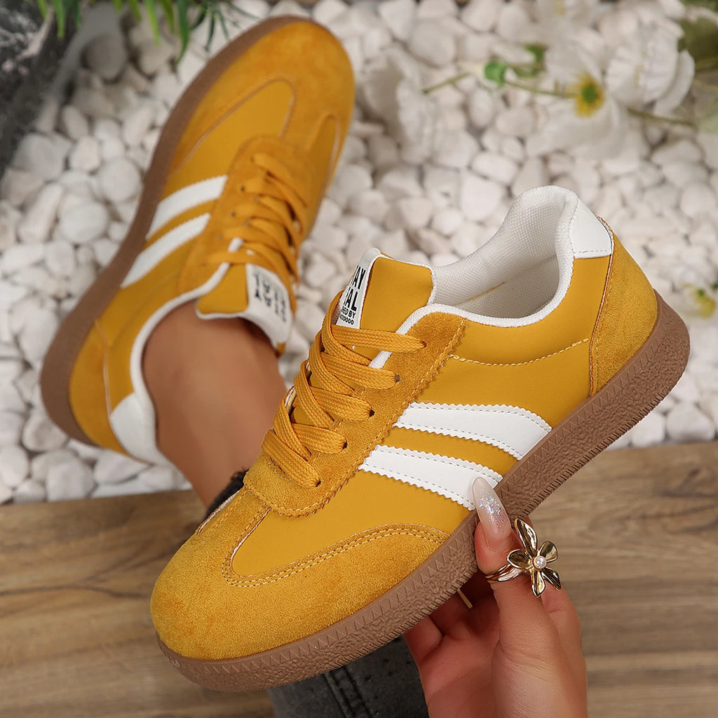 2026 New Designer Sneakers for Women Casual Patchwork Leather Sneakers Women Outdoor Casual Comfortable Ladies Shoe