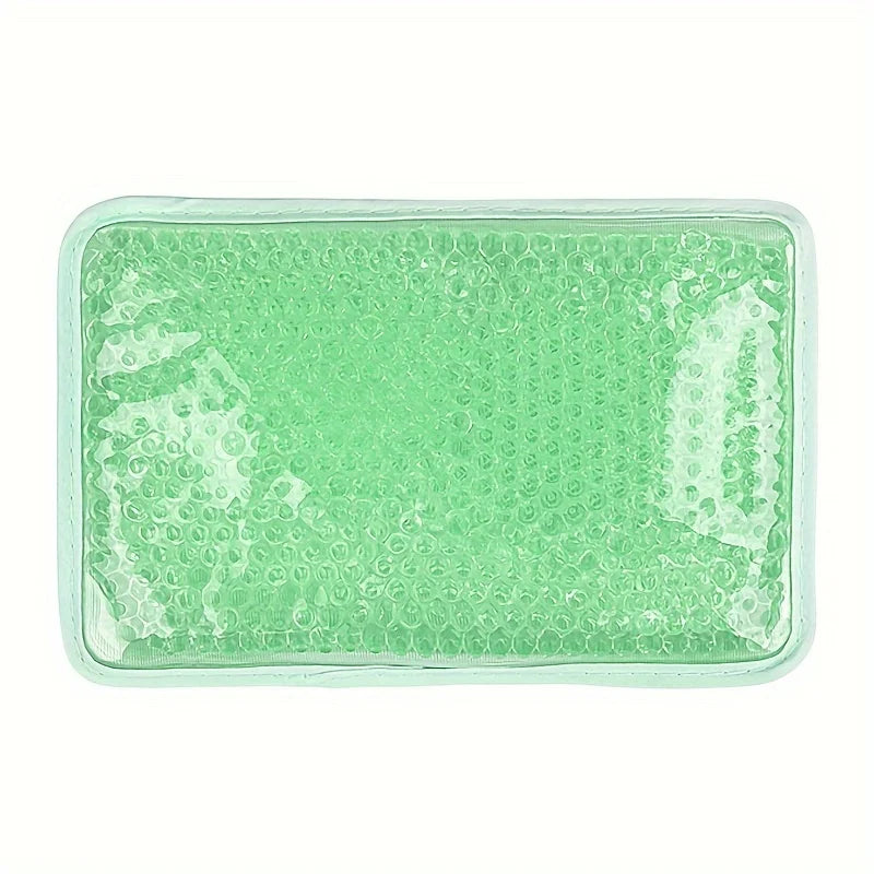 Hot Compress Gel Ball Ice Pack Pvc Double-Sided Pillow, Hot and Cold Compress Heating Pack with Strap, Handheld Ice Pack, Three Colors, Single Pack