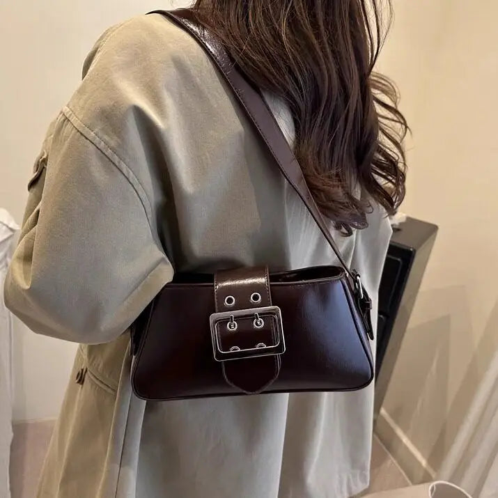 Versatile Crossbody Bag Retro Underarm Bag for Commuting And Work High-End Feel Handbag New 2025 Style Casual Hobo Bag