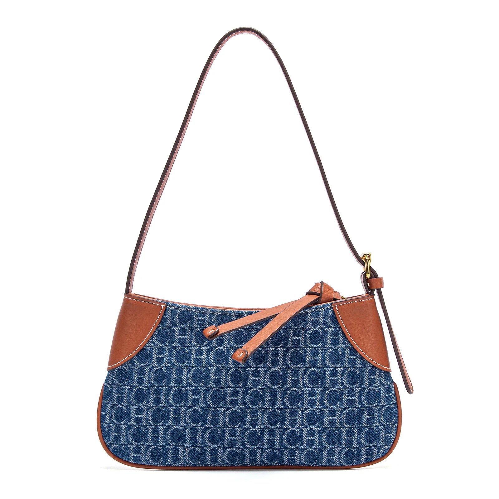 CHCH Women's Handbag 2025 Summer Cowboy Splicing Design Phone Bag Simple Commuter Underarm Bag Wallet