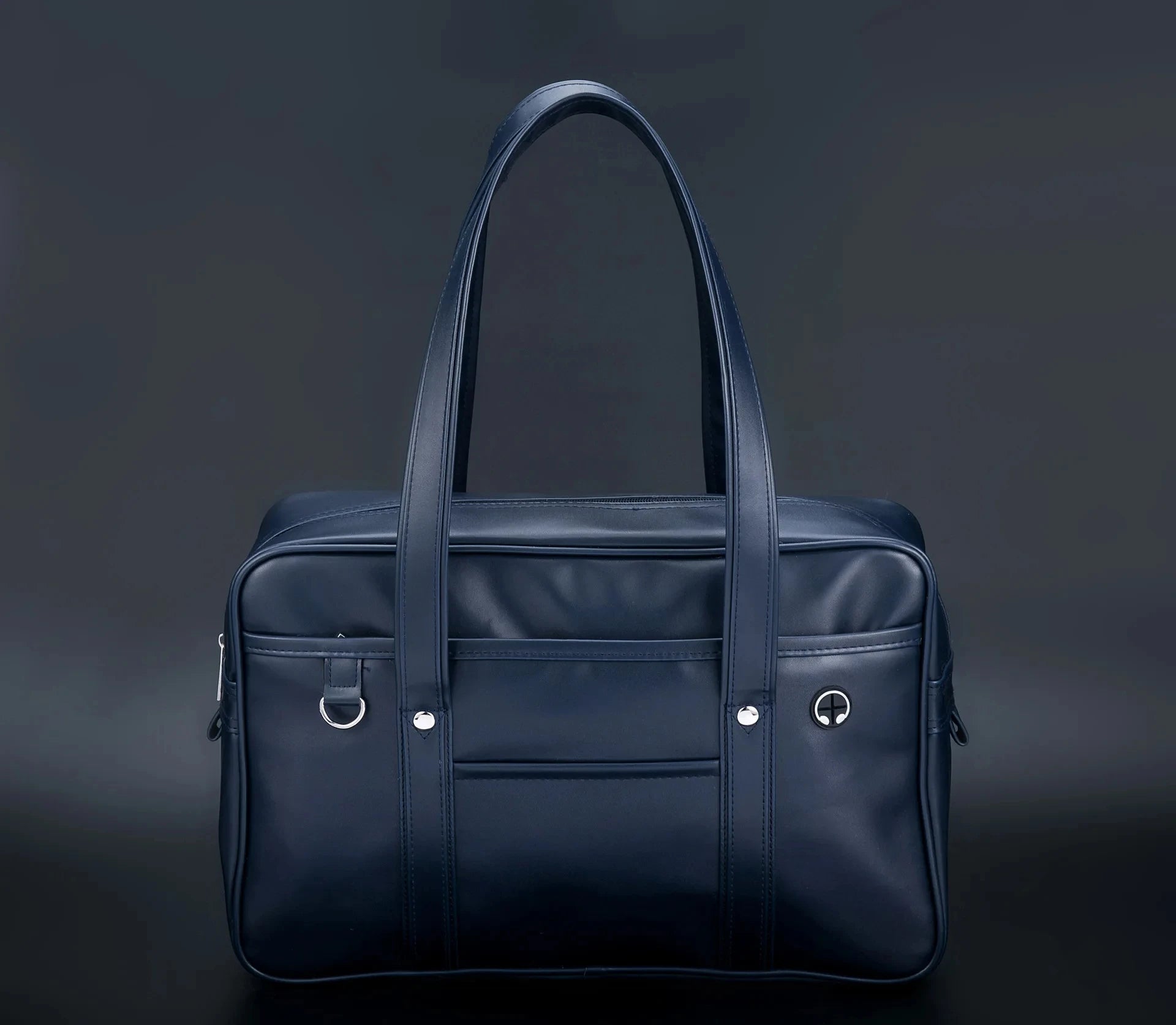 HOMEFISH Schoolbag PU Leather Japanese Wide Application Japanese Handbag Large Capacity Waterproof