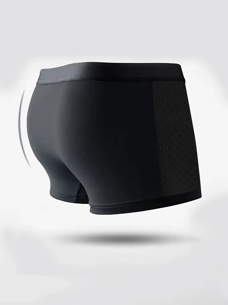 8pcs/set Men's Underwear Ice Silk Mesh Men Panties Breathable Traceless  Fashion Panties Male Solid Color Boxer Shorts