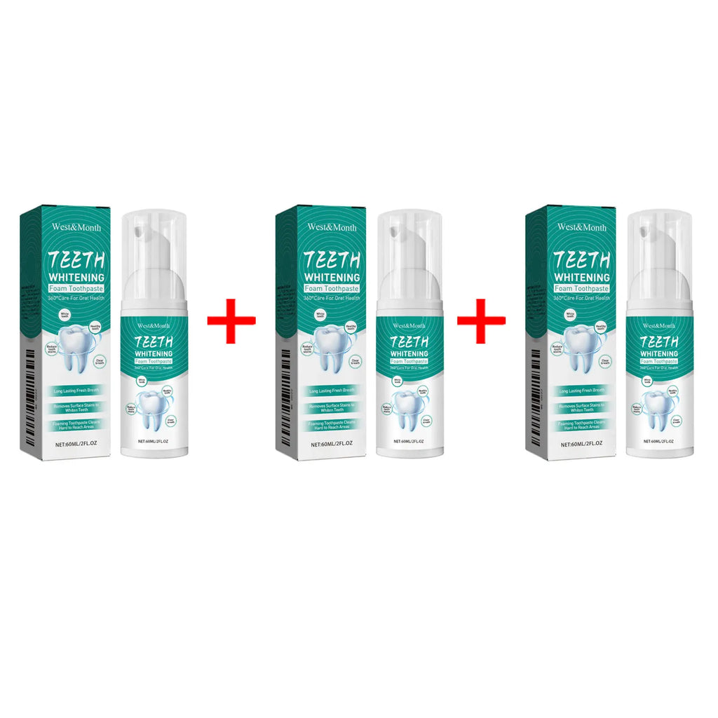 Whitening Foam Toothpaste Cleansing Prevent Cavities Remove Plaque Protect Gum Oral Health Freshen Breath Teeth Repairing Mousse