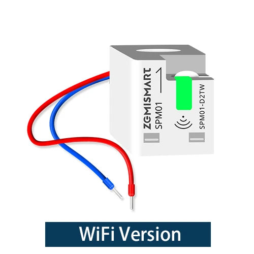 Zemismart Smart Energy Meter Zigbee Monitor Electric Sensor Measure Work with Tuya App Supports Homey and Smartthings