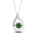GRA Certified 1CT  Moissanite Necklace 925 Silver Clavicle Chain Women's Sparkling Luxury Pendant Valentine's Day Gift