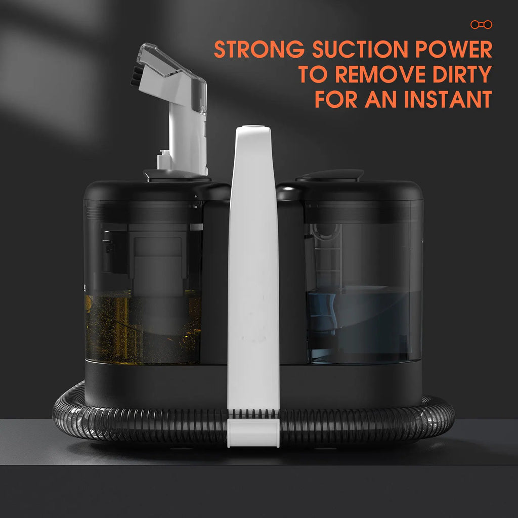600W Wired Carpet Cleaner Sofa Cleaner Deep Clean High Power Household Spray Suction Cleaning Machine for Floor Pets Living Room