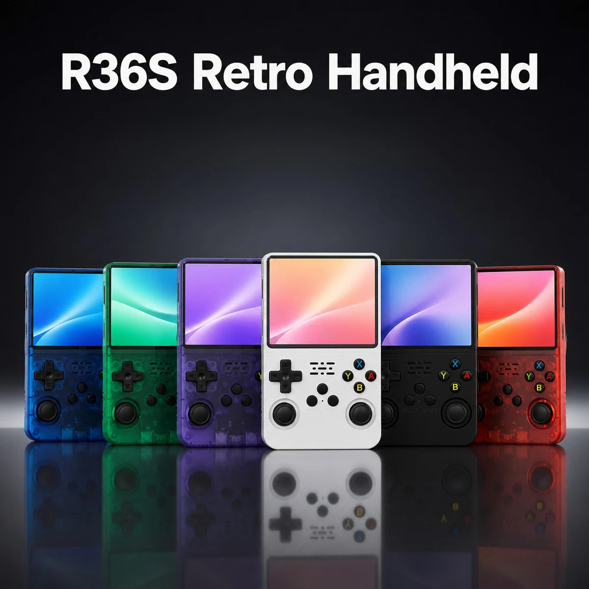 R36S Handheld Game Console 3.5Inch IPS Screen 64G Classic Retro Games Consoles  Portable Pocket Video Game Player