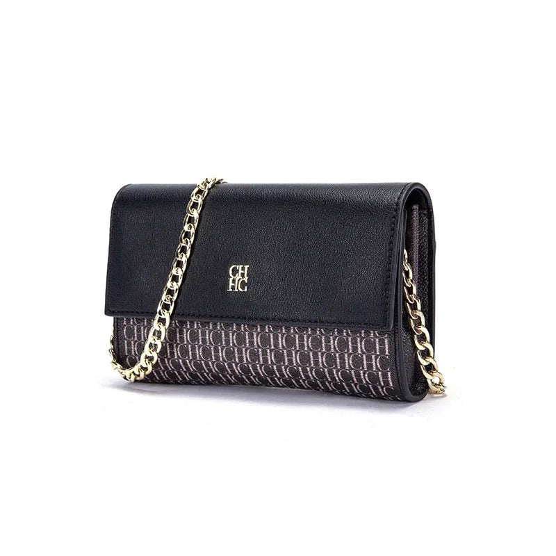CH Fashion Women's Shoulder Bag with Letter Printing Design 2026 Festival Essential Versatile Women's Chain Bag