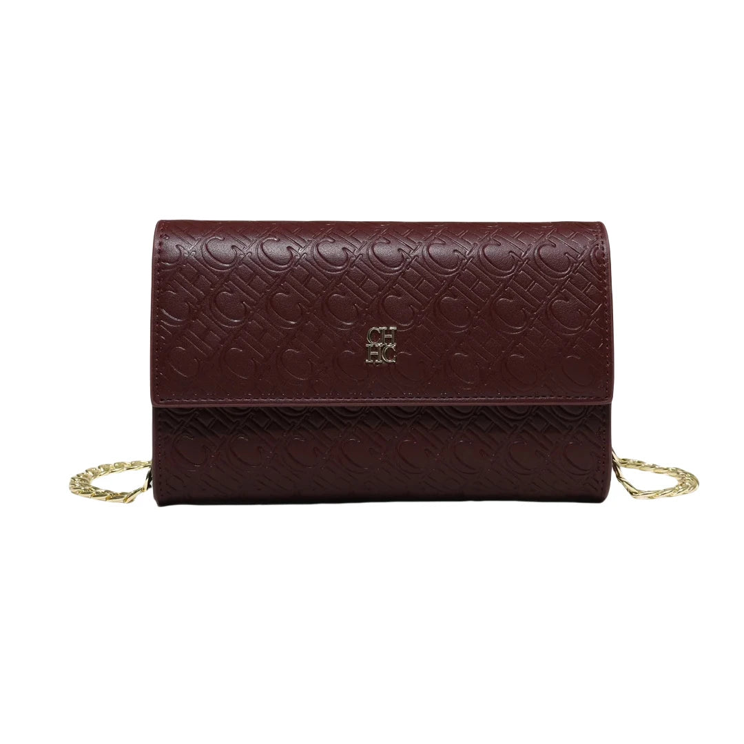 CH Fashion Women's Shoulder Bag with Letter Printing Design 2026 Festival Essential Versatile Women's Chain Bag