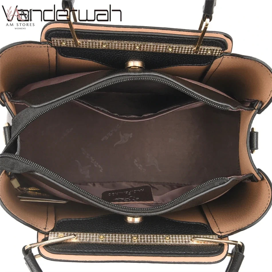 Women's Leather Large-Capacity Crossbody Bag - view 6