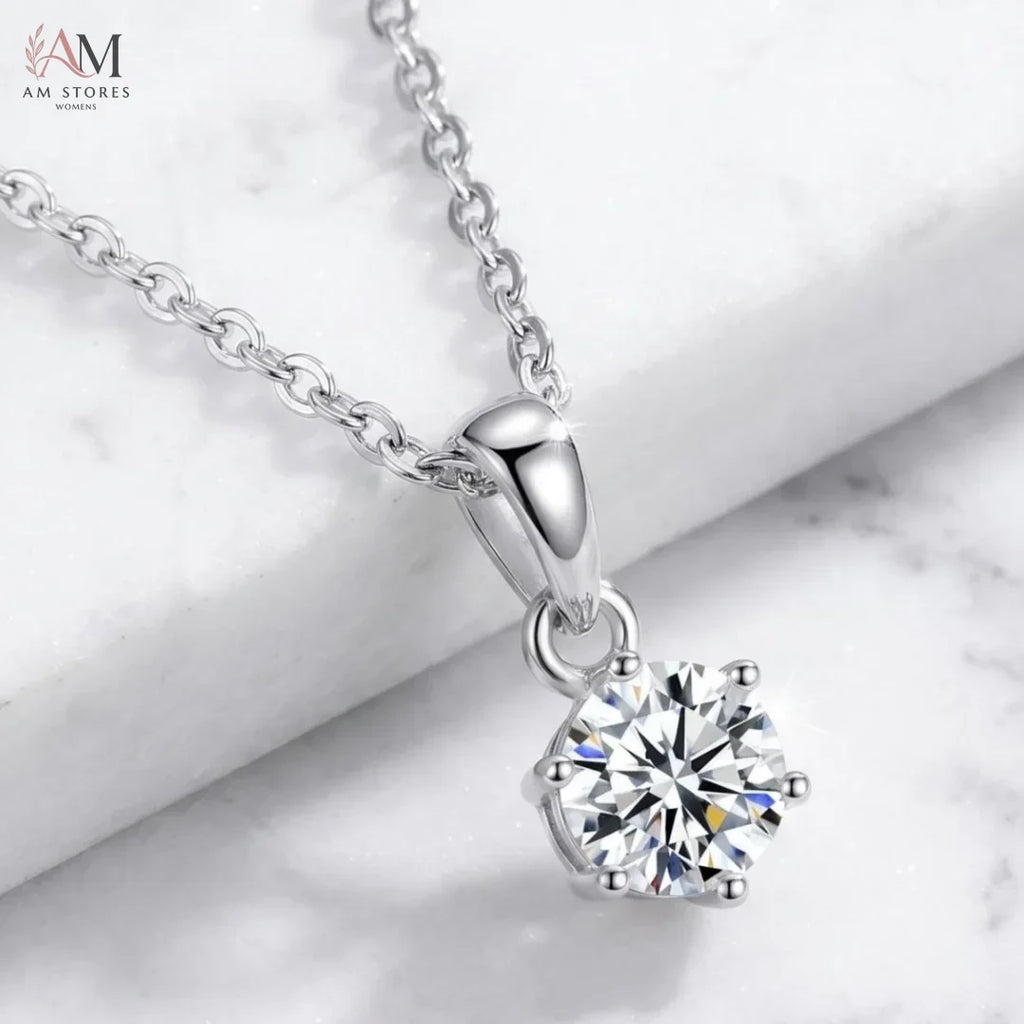 1–3ct Moissanite Solitaire Pendant Necklace - view 3